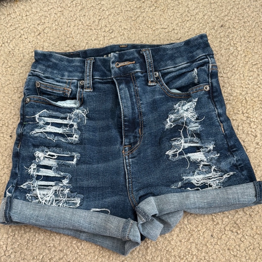 Distressed Denim Women's Shorts